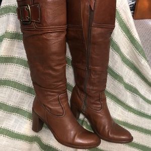 Coach 8.5 leather boots cowgirl legacy Merridth